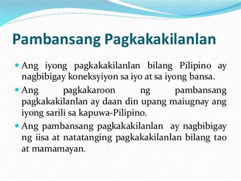 pambansang pagkakakilanlan|Pambansang pagkakakilanlan mga ugali .